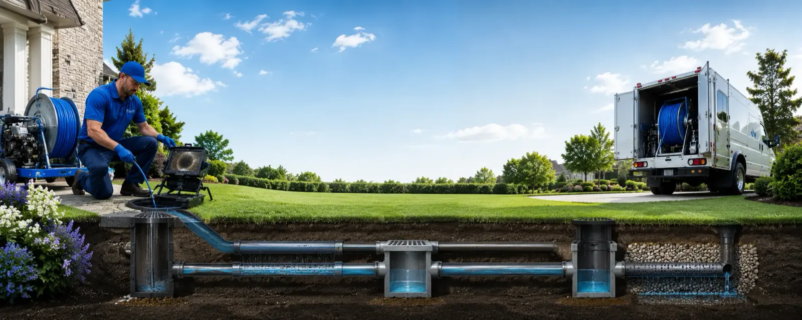 Outdoor drain cleaning information for Little River Academy, TX